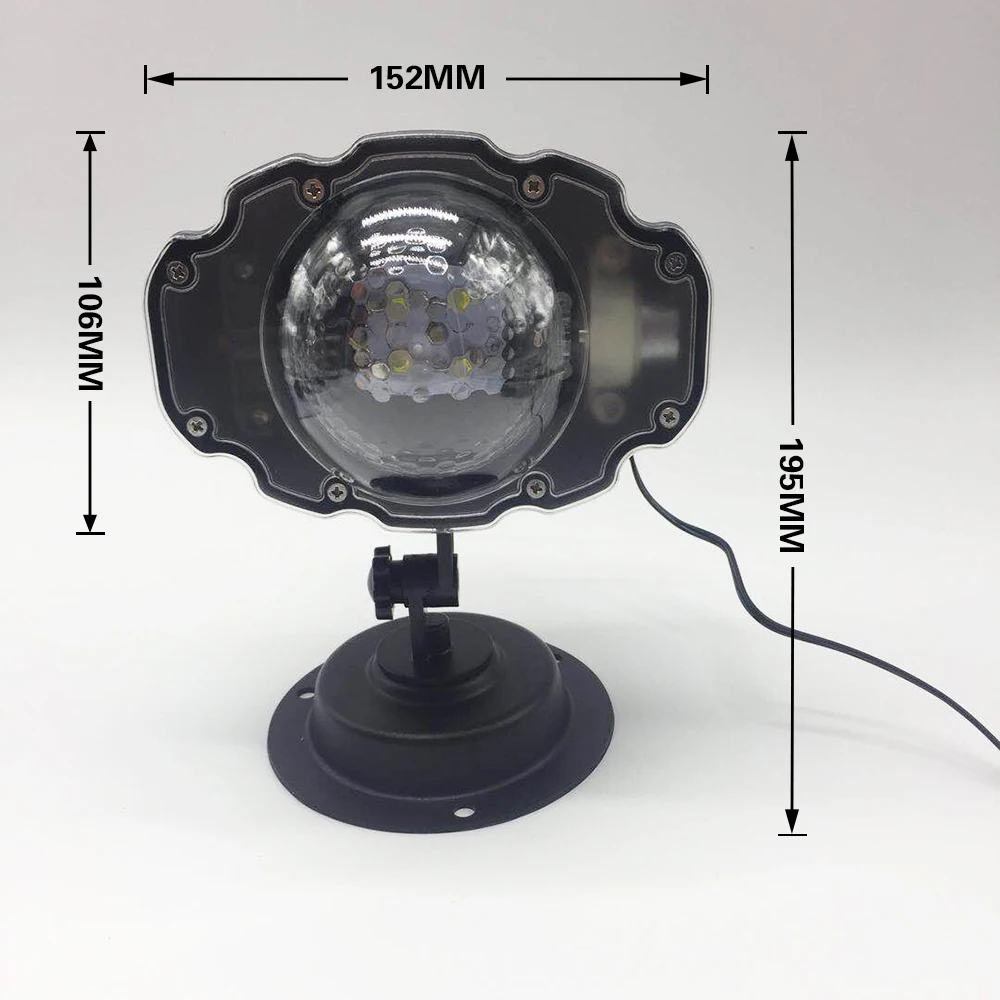 Mini Snowfall Projector Moving Snow Outdoor Garden Laser Snowfall Projector Light With Remote Control waterproof ip65 for Party