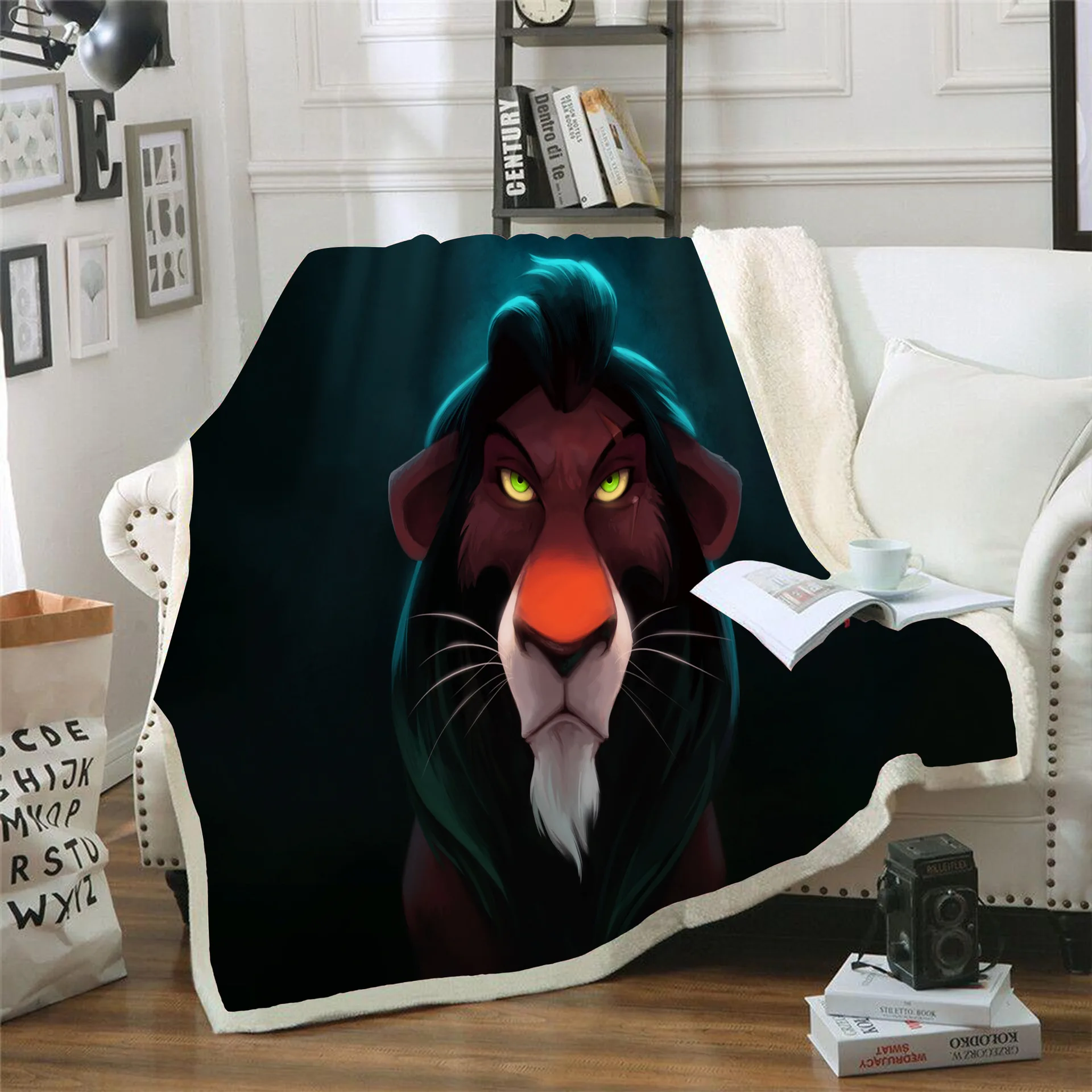 Король Лев 3D печатных шерпа одеяло диване одеяло покрывало путешествия постельные принадлежности бархат плюш плед Флисовое одеяло покрывало