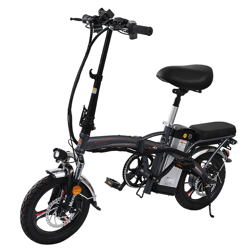 Excellent Mini Bike Folding Electric Bike 14inch Wheel Motor E Bike Electric Bicycle Scooter 48V Lithium Battery 6