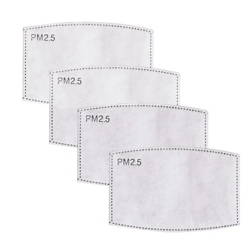 

10/20PCS Universal 5-Layers Filter Face Mask PM2.5 Face Mask Filter Activated Carbon Breathing Filters