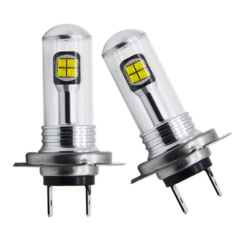 2шт H7 высокомощный светодиодный 8SMD лампы автомобильная белая противотуманная лампа 12 В 40 Вт 750лм 6500 к дневные ходовые огни поворотные сигнальные галогенные фары