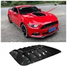 High quality ABS Black & Carbon Fiber Front Bumper Engine Hood Vent Cover Machine Cover Fits For Ford Mustang GT500 2015-2020 1