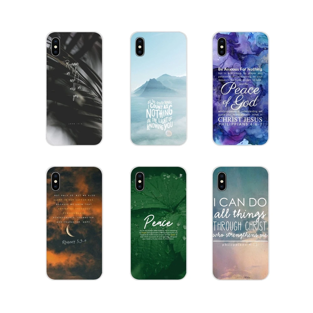 Христианские Чехлы для Apple iPhone X XR XS 11 12pro MAX 4S 5C SE 2020 6S 7 8 Plus ipod 5 6 | Мобильные телефоны