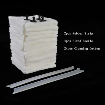 

Triangle Double Side Magnetic Window Cleaner only Accessories Include 24pcs Cleaning Cotton 2pcs Rubber Strip 4pcs Fixed Buckle