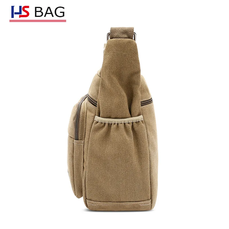 

New Style Extra Large Men Single-shoulder Canvas Bag Multilayer Large Capacity Shoulder Backpack Large Backpack
