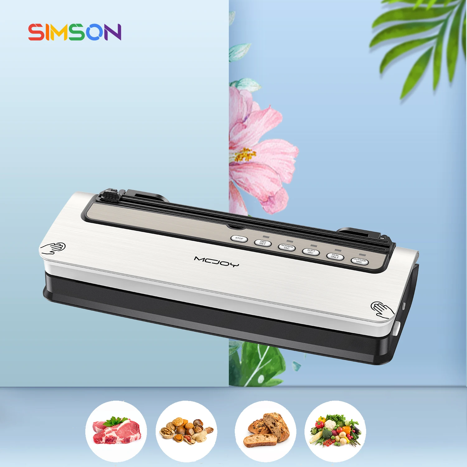 Vacuum Sealer Machine Automatic Food Sealer With Doublelayer Powerful Sealing By Mcjoy Vacuum