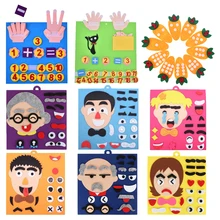 

Felt Finger Numbers Busy Board Accessories Montesori puzzle Educational Learning Toys For Children 2 Years Inteligence Toys Gift