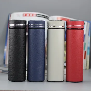 

New 500ML Thermos Mug Tea Vacuum Flask with Filter Stainless Steel 304 Thermal Cup Coffee Mug Water Bottle Office Business
