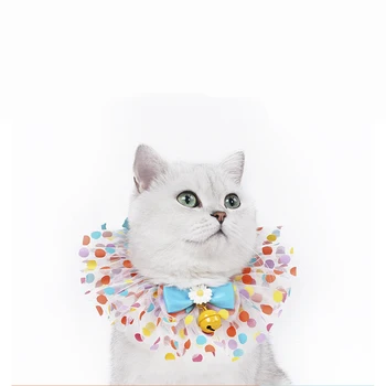 

Adjustable collar for pets, accessory for dogs and cats, puppies, cats, with lace supplies cat necklace