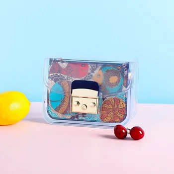 

Spring new 2019 fashion wild transparent jelly small square bag shoulder bag 2020 small cute female bag multicolor