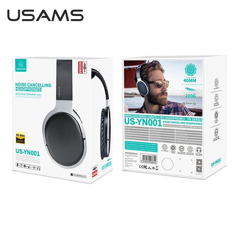 USAMS Wireless Headphone Bluetooth 