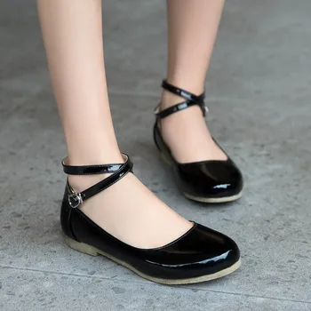 

Oversized ladies high heels women shoes woman pumpsRound-headed buckle single shoe