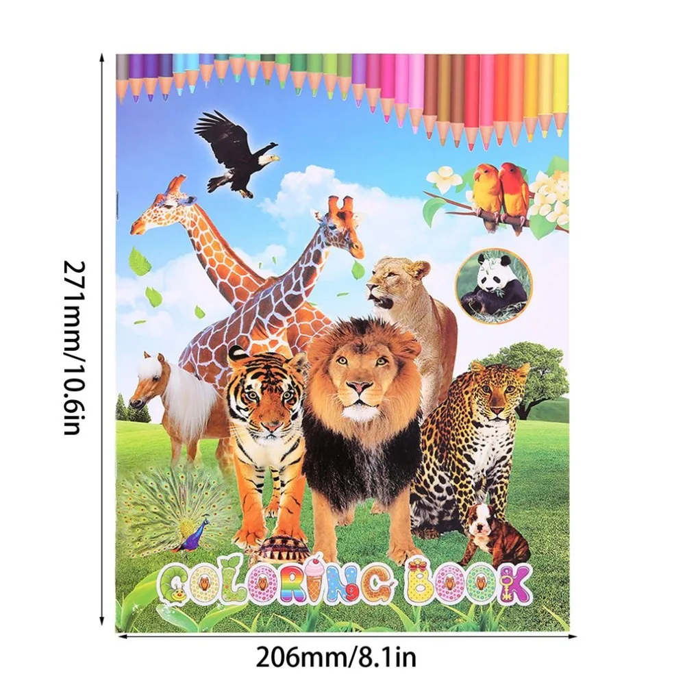 Животные детские книги для детских поделок Сделай Сам игрушка для обучения картина-раскраска игрушки для рисования с наклейками