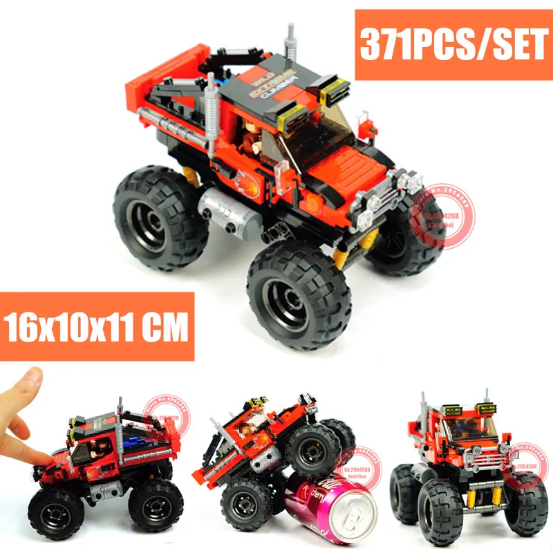 Новый супер большой ножной автомобиль MOC внедорожные приключения Fit Lepinings Technic