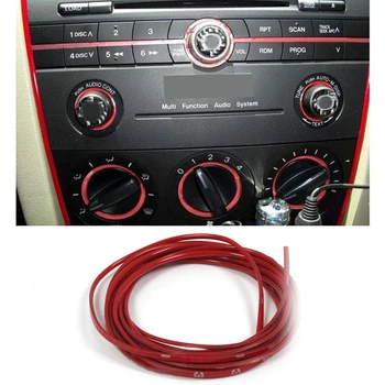 

Red Auto Car Interior Exterior Moulding Strip Decorative Line Air Outlet Trim Universal For W204 W205 G20 G30 for Ford for Lexus
