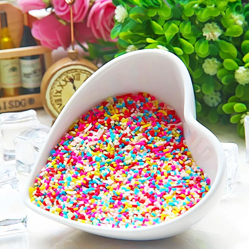 Rainbow Birthday Faux Sprinkles - Slime Toppings - Slime Supplies