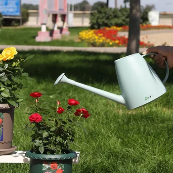 

Hot 1.8L Indoor Outdoor Plant Watering Can Long Mouth Plastic Water Spray Pot Garden Tools CNT 66