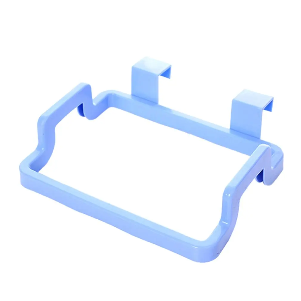 Plastic Door Back Garbage Bag Shelf Multi-function Kitchen Cabinet Door Rag Hanging Rack Storage Hook