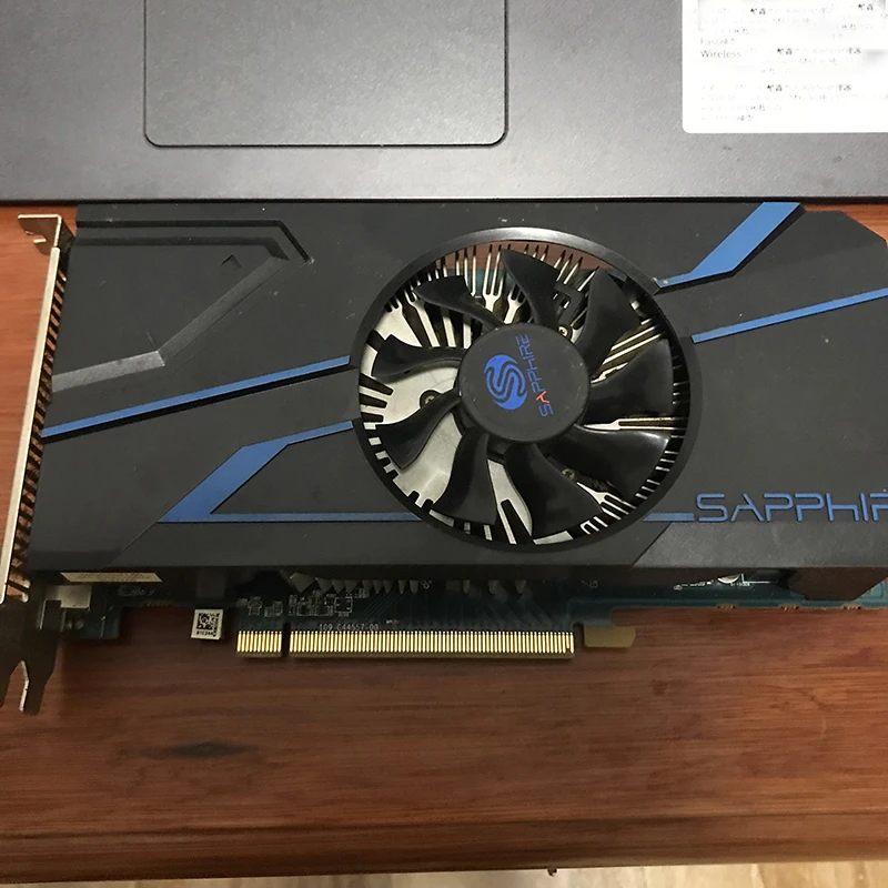 Видеокарта SAPPHIRE Radeon HD 7770 2 Гб GPU для AMD HD7770 2G GDDR5 видеокарты ПК компьютерные игровые HDMI PCI-E X16 б/у-1