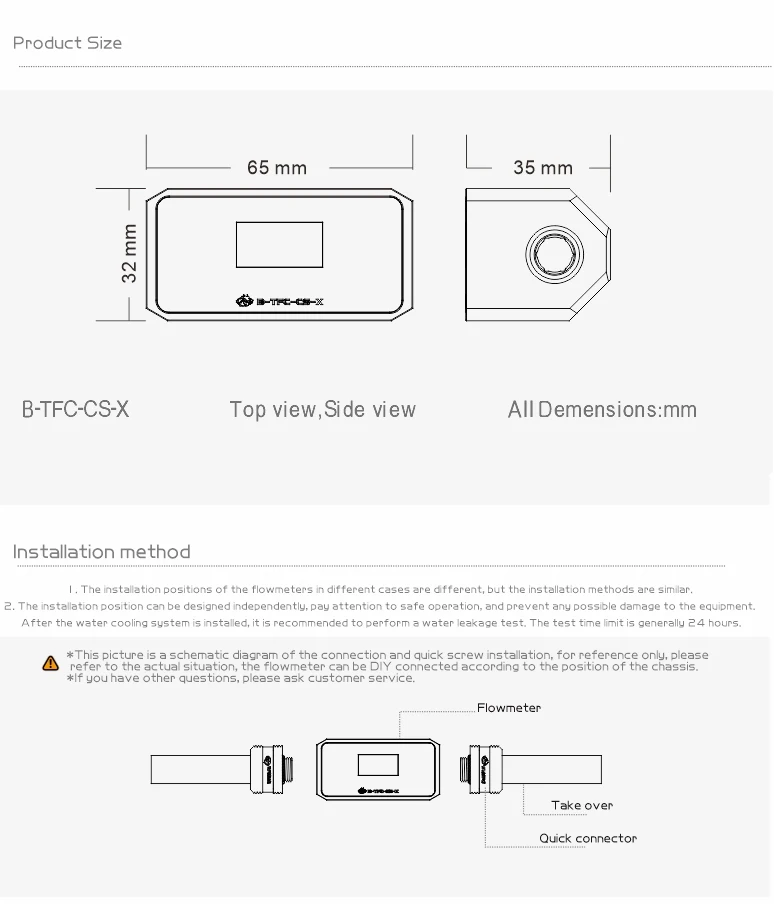Flow Rate Temper, Display OLED Digital, Monitor