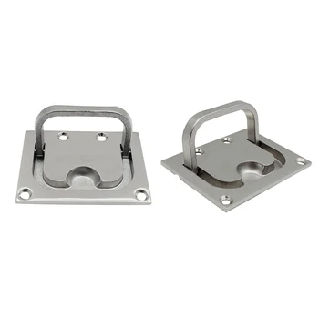 

Hatch Pull Deck Cover Handle Corrosion Resistant Lifting Stainless Steel Boat Hardware Accessories Locker Ring Floor Buckle