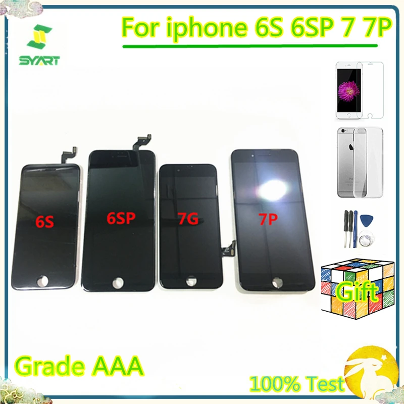 

For iphone 7 LCD Screen Display Touch Screen Digitizer Assembly For iphone 6S LCD Screen Pantalla For iphone5 6 6S 6SP 7 7P LCD