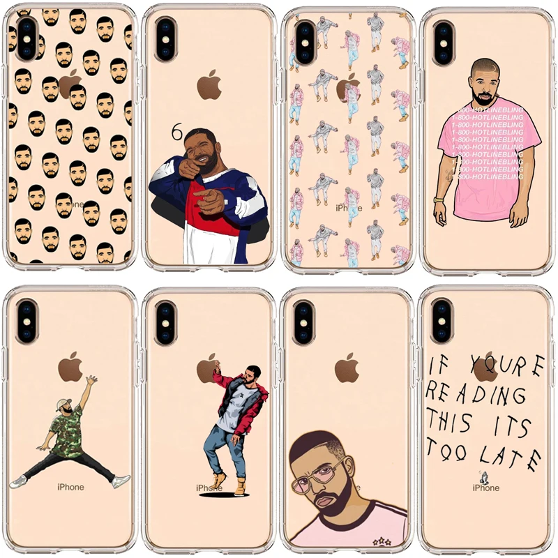 Rap Singer Drake Hotline Bling Soft Silicon Phone Cases Cover For IPhone 4S 5C 6 6S 7 8 Plus 5S SE X 10 XR XS MAX Coque Fundas | Мобильные