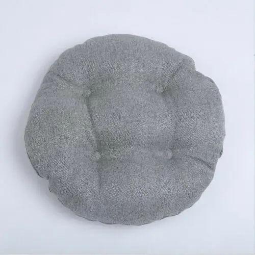 New Round Cushion Seat Pad Floor Futon Mat For Patio Home Car Office Tatami Pillow - Цвет: Светло-серый