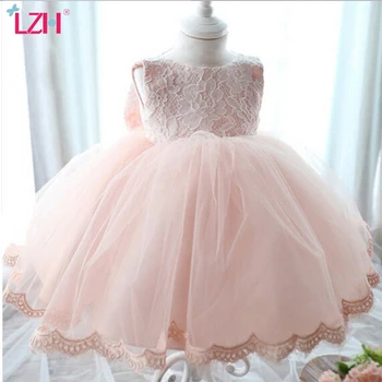 

LZH Elegant Girls Dress 2020 Autumn Spring Kids Girls Lace Bowknot Princess Dress For Girls Wedding Party Dress Children Clothes