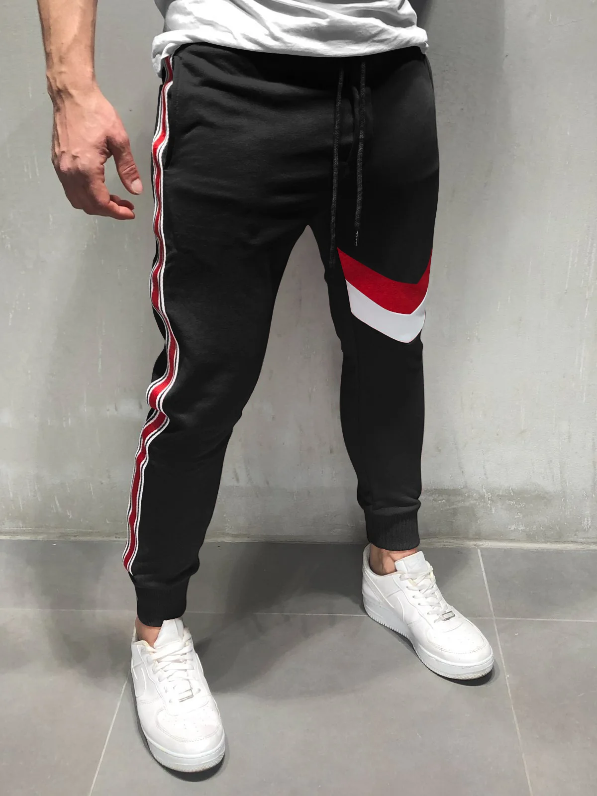 

Muscle Fitness Brothers Sports Fitness Trend of Fashion New Style Mixed Colors Trousers Skinny Running Training Fitness Pants