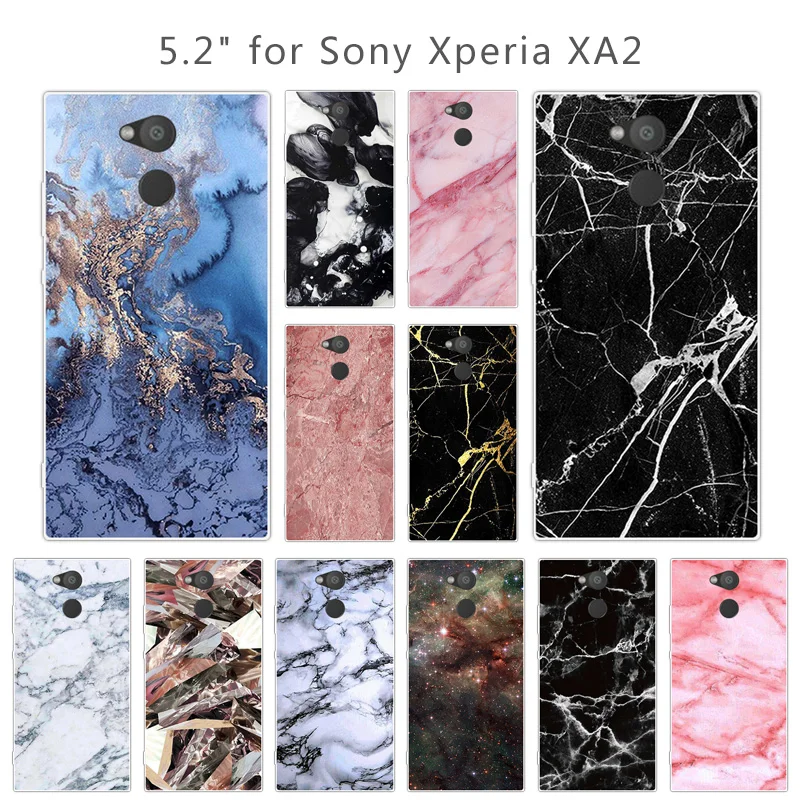 Для sony Xperia XA2 5 2 дюймов гибкий ТПУ чехол для Прозрачная силиконовая защита задней