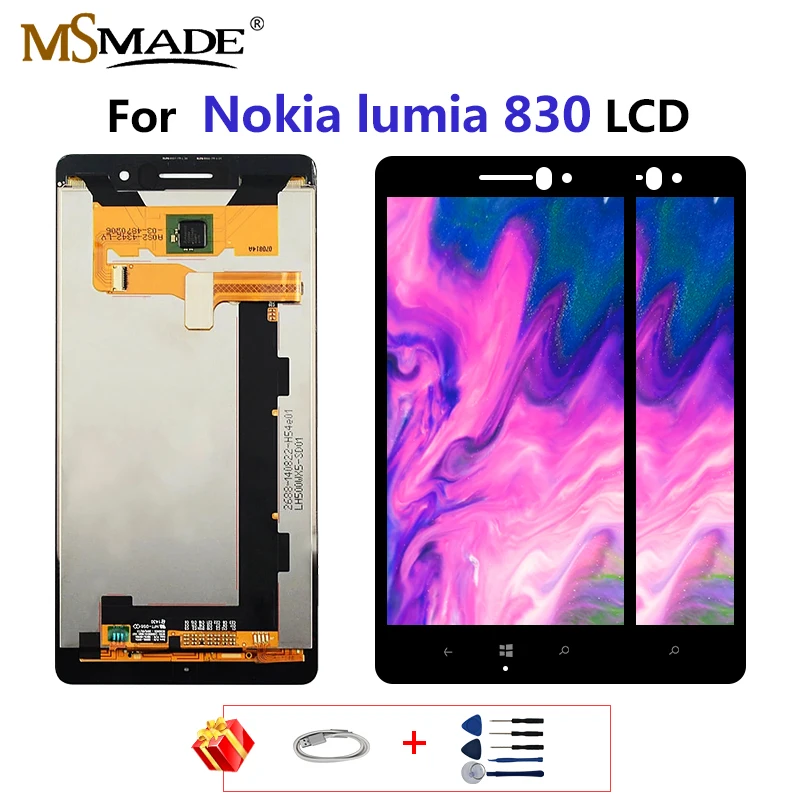

For Nokia Lumia 830 LCD Display Touch Screen Digitizer Assembly Parts For Nokia N830 RM-984 lcd Screen With Frame