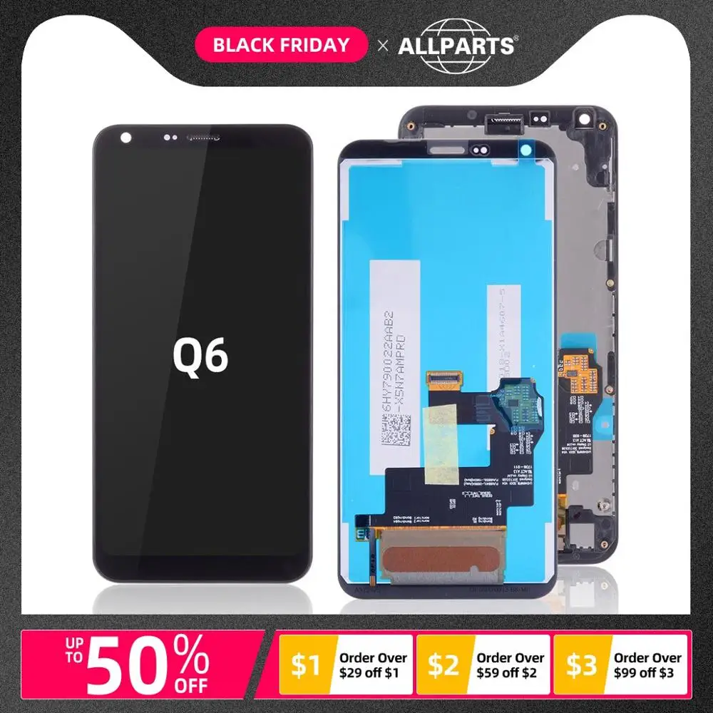 

5.5" ORIGINAL Display For LG Q6 Display Touch Screen Digitizer with Frame LCD for LG G6 Mini LCD Replacement M700A M700DSK M700A