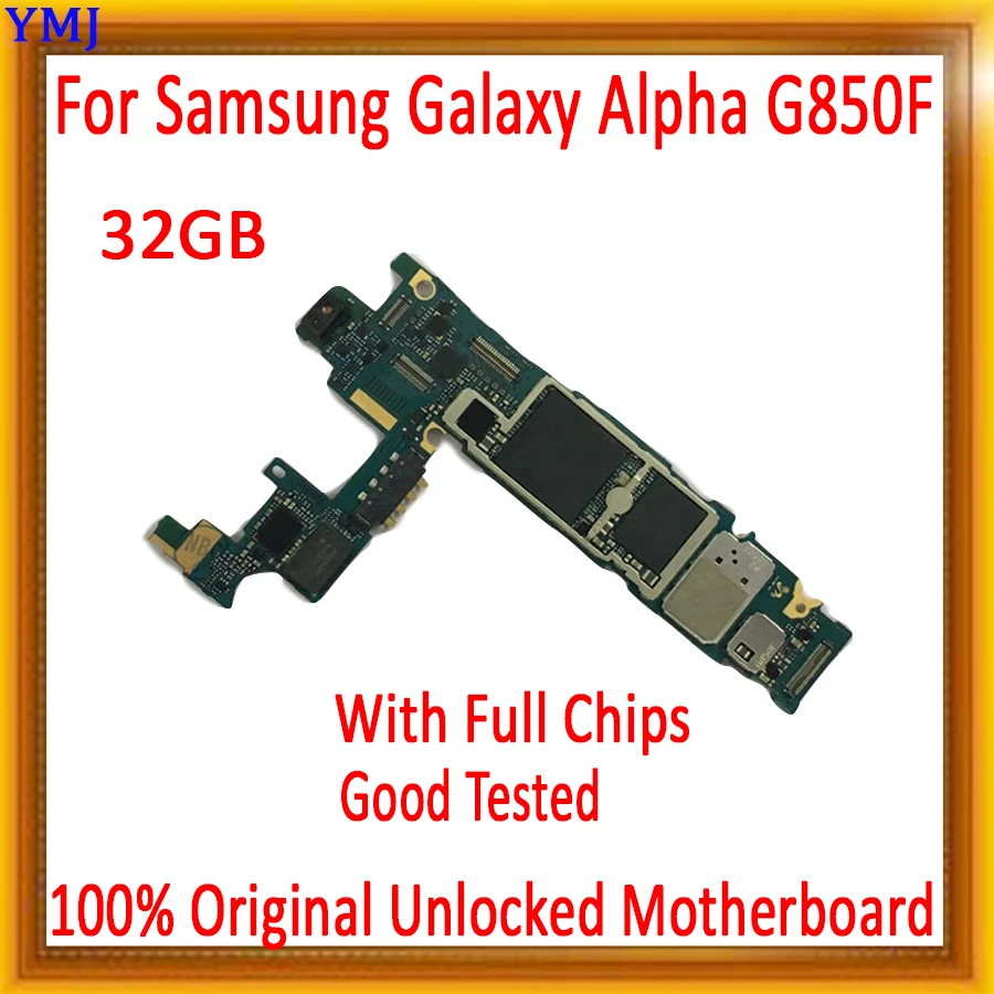С полным чипом для Samsung Galaxy Alpha G850F материнская плата 32 ГБ 100% оригинальная