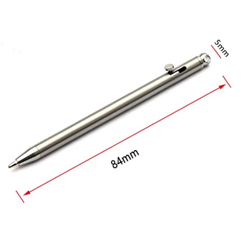 Stainless Steel Ballpoint Pens  Stainless Steel Telescopic Pen - Ring  Steel Pen - Aliexpress