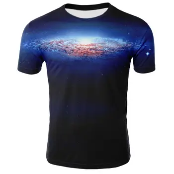 

3D printed cool starry T-shirt short sleeve popular hip-hop T-shirt top summer fashion casual 2020 printing fashion round neck T