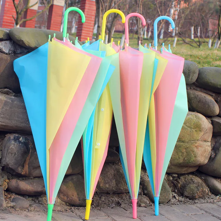 Креативный Солнцезащитный УФ зонтик многоцветный Радужный зонтик 8K прямой автоматический зонт