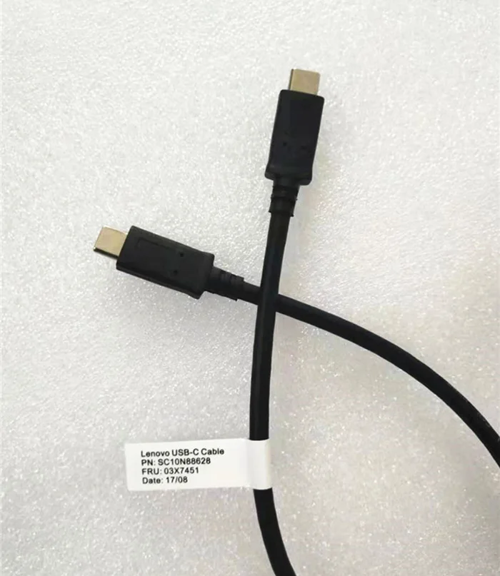 USB-C кабель Male to Male 1M 03X7451 для lenovo X1 Carbon 5TH 6TH кабель type C