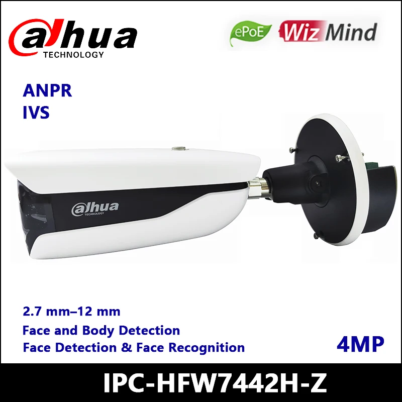 Dahua 4MP IR Bullet WizMind Network Camera IPC HFW7442H Z ANPR Face