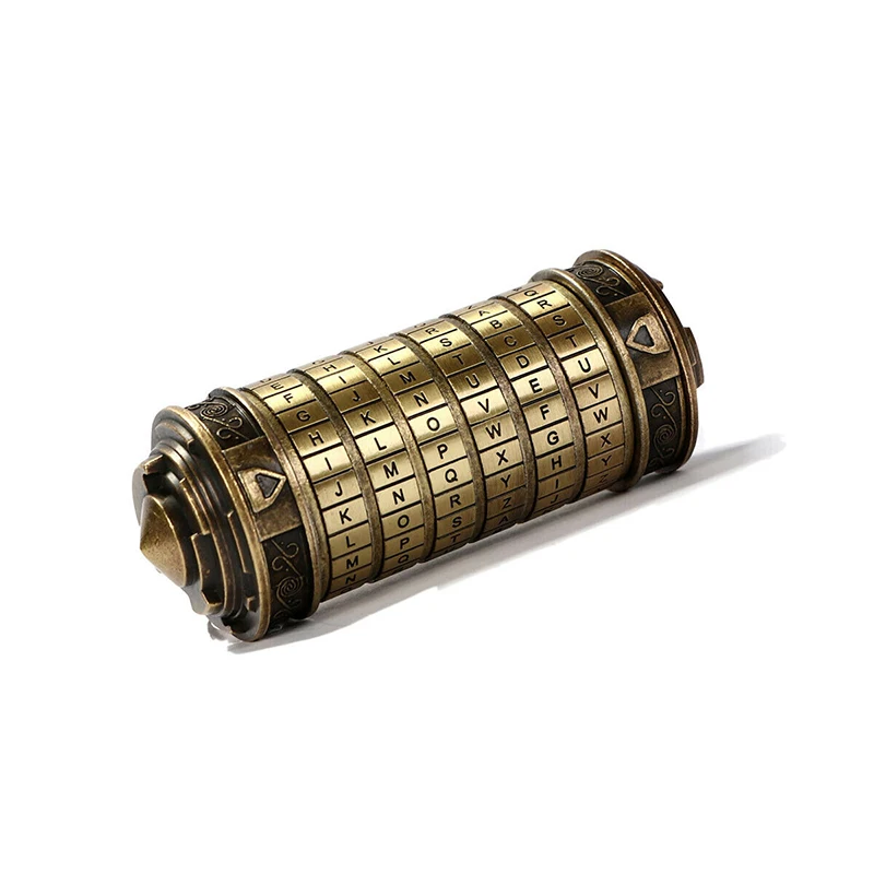 New Da Vinci Code Cryptex W/ 2 Rings Interesting Games Brain Teaser Lock Puzzle 3