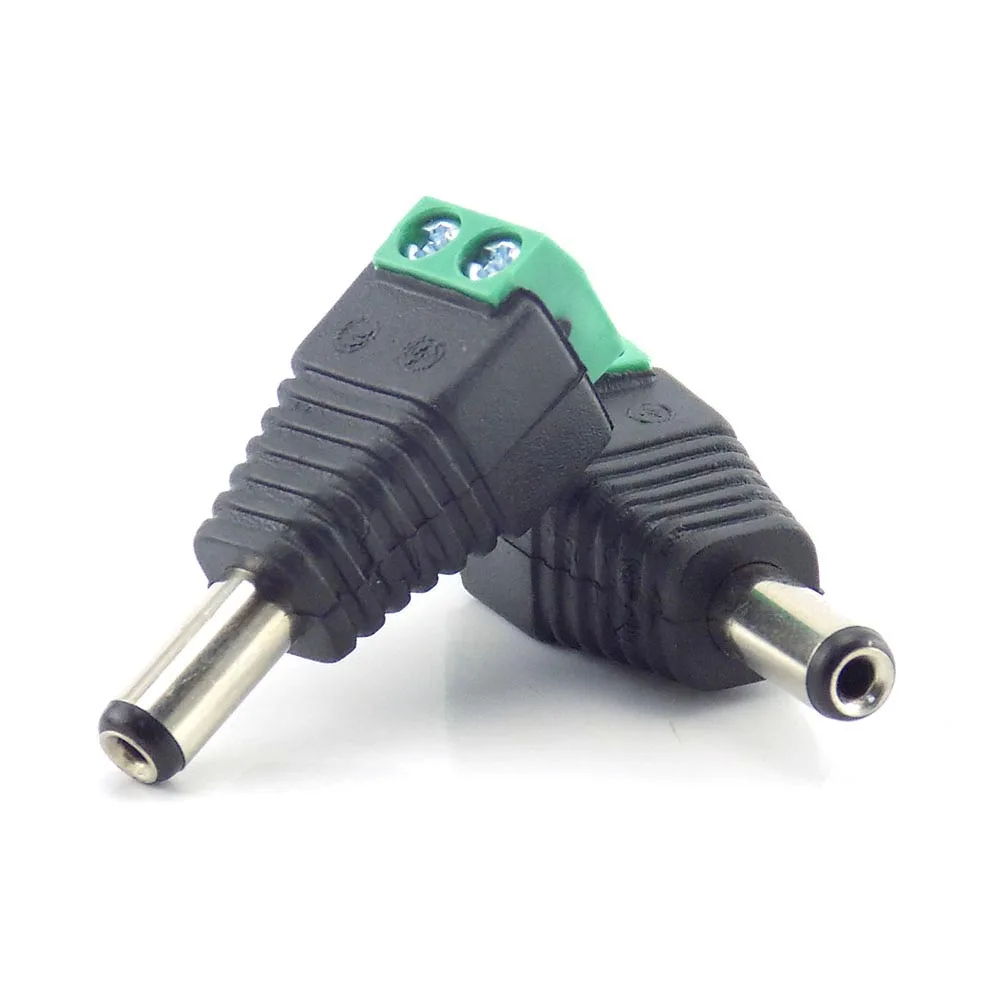 20pcs 5.5x2.1mm DC Male Plug Connector Adapter Power Supply For Cctv Camera Security System Video Accessories led strip L19