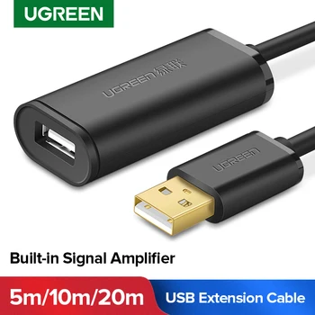 

Ugreen USB Extension Cable 5m/10m/20m/30m Male to Female USB 3.0 Cable Signal Amplifier USB3.0 2.0 Extender Cord USB Extension