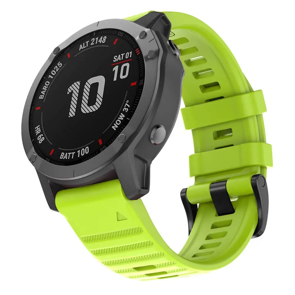 22/26 мм Quick Release силиконовый ремешок для смарт-часов для наручных gps-часов Garmin Fenix 6 6 pro Fenix 6X 6 электронных сигарет, Современная замена, XPro аксессуары для часов Fenix 5 5X плюс