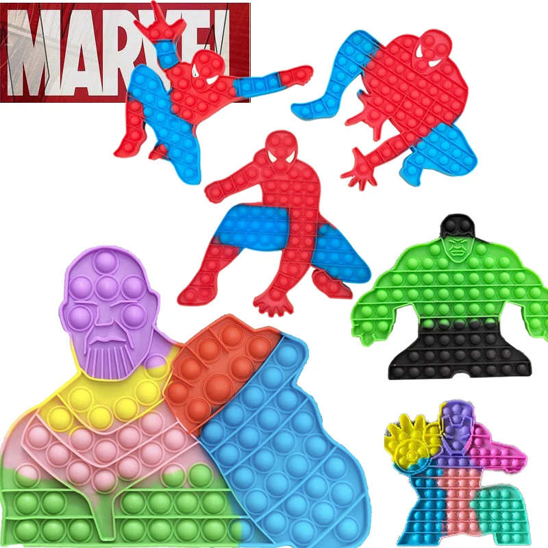 Поп это Marvel танос люди Железный человек игрушки-антистресс Красочный Большой