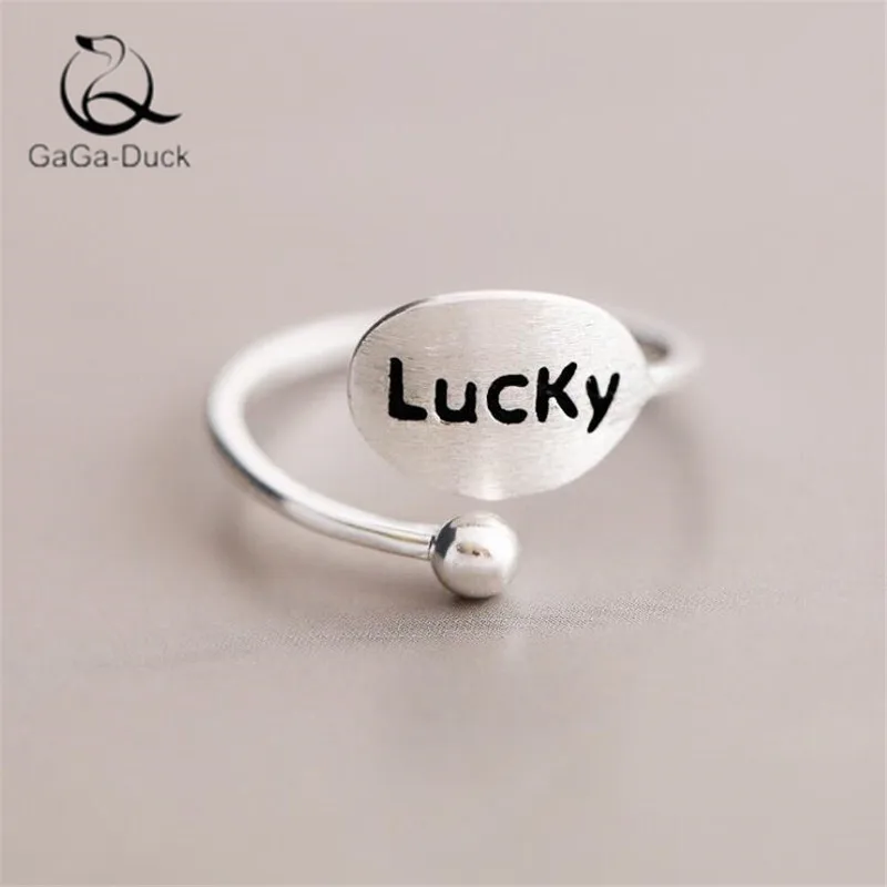 Новые модные ювелирные изделия креативные буквы Lucky серебро 925 пробы изысканные