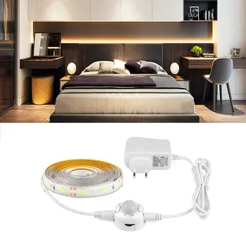 

Wireless PIR Motion Sensor LED Strip light 12V Auto on/off Wardrobe Closet kitchen bed Night lamp 110V 220V 1-5M LED diode Tape