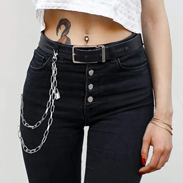 Visland Women Men Jeans Belt Chain, Fashion Single Layer or Dual Layer or  Triple Layer Wallet Chain Pocket Chain Belt Chain Hip Hop Pants Chain -  Walmart.com