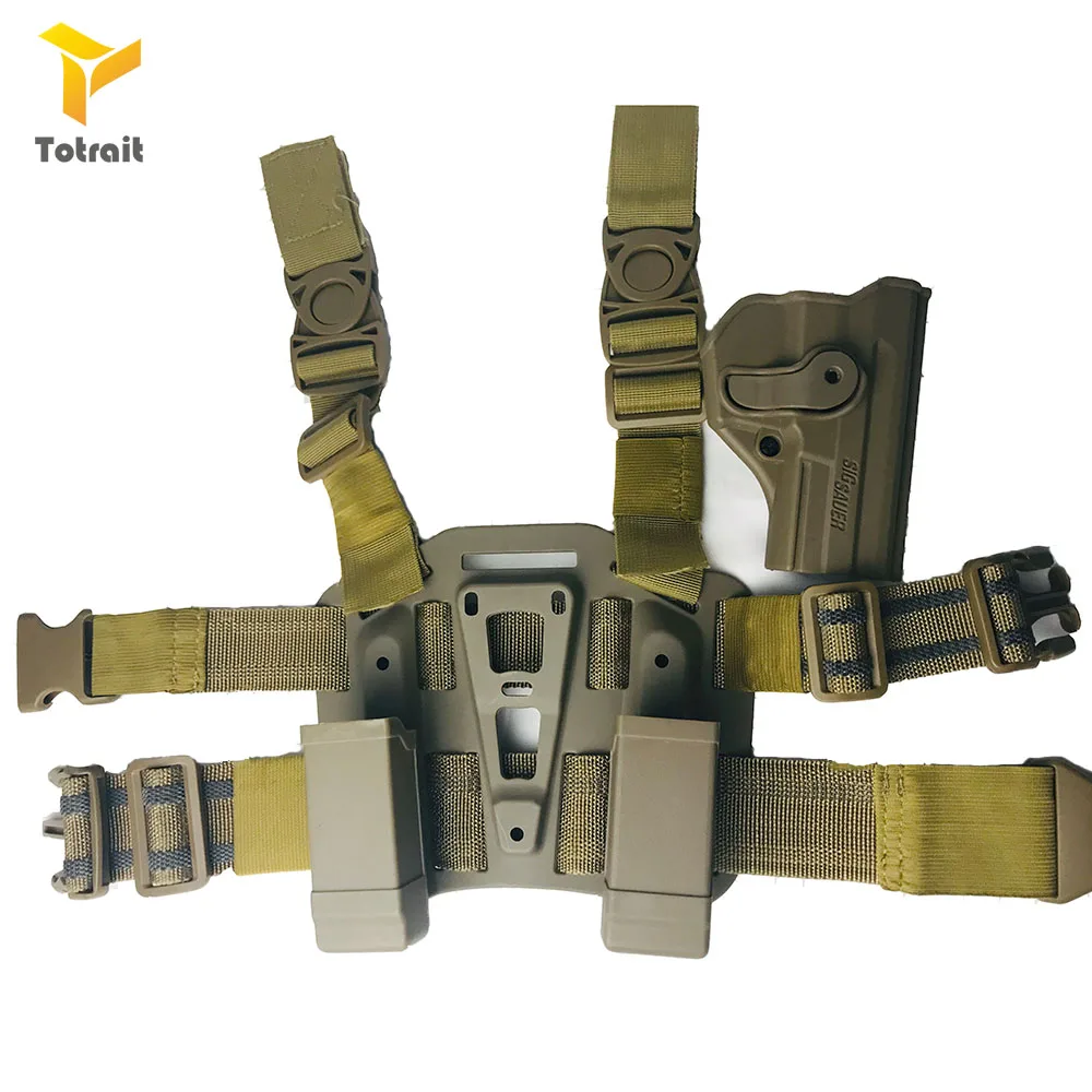 TOtrait Tactical CQC sig sauer P2022 Airsoft кобура для пистолета Охотничьи аксессуары военный бой Быстрый падение бедра ноги платформы