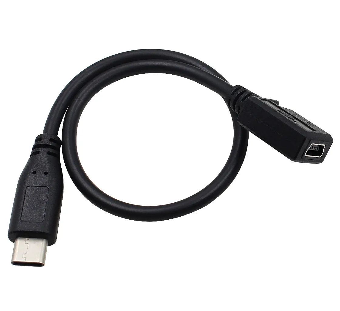 Generic Overmal USB 3.1 Type C Male to Mini USB Female Data Cable for Google Nexus 6p//Letv 1S
