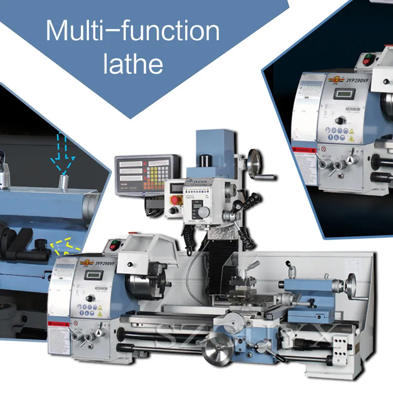 Промышленный токарный сверлильный и фрезерный станок Многофункциональный Настольный Токарный станок сверлильный и фрезерный станок